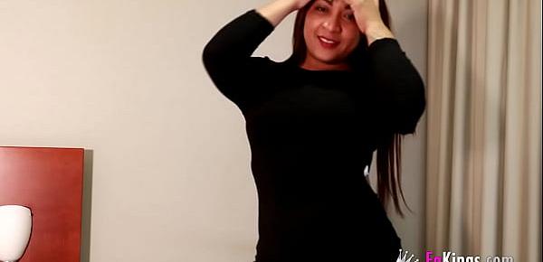  Amazing Latina is shy but sure abour porn